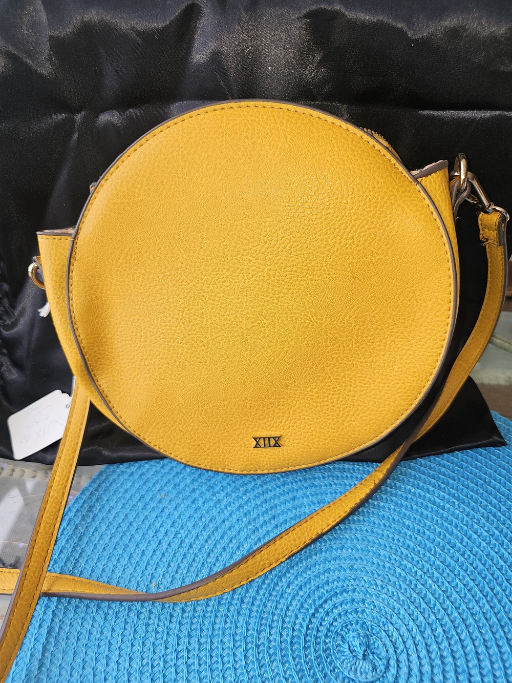 Collection XIIX Round Yellow Leather Crossbody